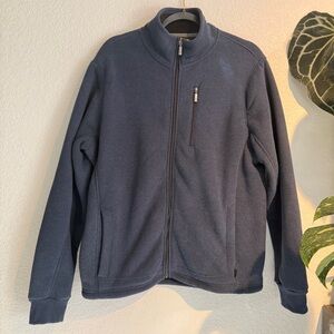 Lee Fleece Lined Blue Full-Zip Sweater